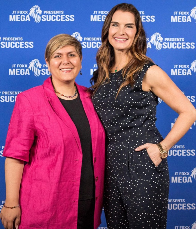 Dr Yasemin with Brooke Shields